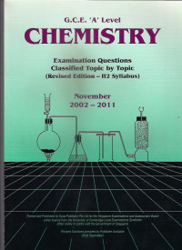 G.C.E. A Level Chemistry November 2002-2011