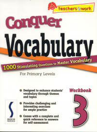 Conquer Vocabulary For Primary Levels Workbook 3